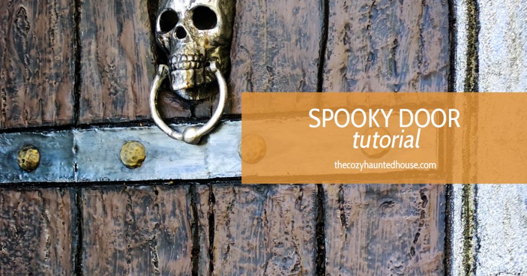 spooky door diy tutorial cozy haunted house