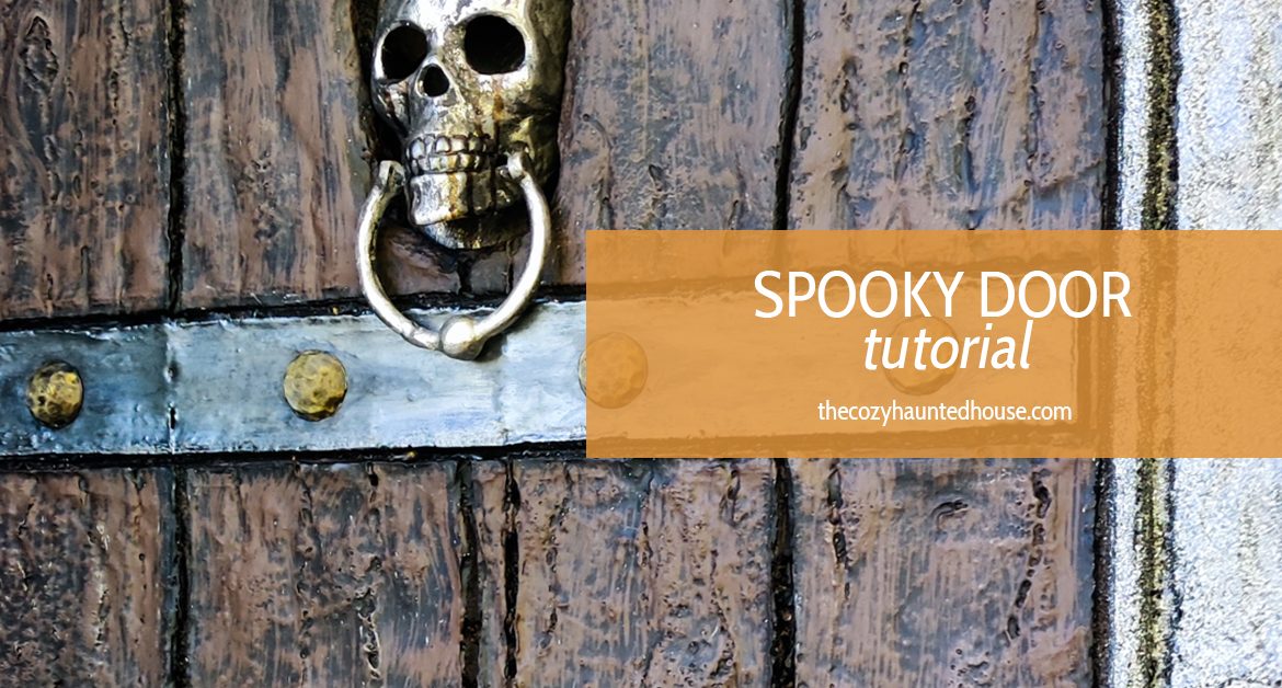 spooky door diy tutorial cozy haunted house